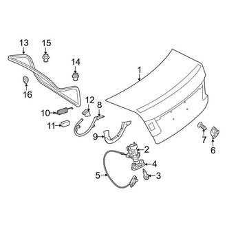Mercedes-Benz OE - Trunk Lid - Lid & Components (Coupe)