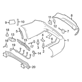 Mercedes-Benz OE - Rear Bumper - Bumper & Components (Coupe)