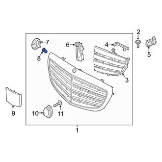 Mercedes-Benz OE - Grille Emblem Grommet