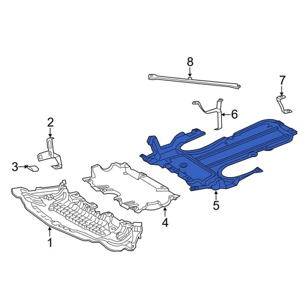 Radiator Support Splash Shield