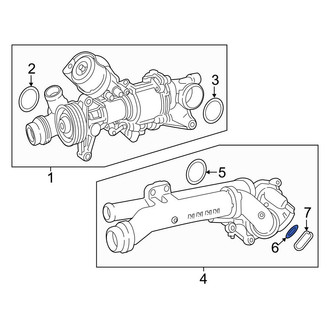 Mercedes-Benz OE - Engine Coolant Thermostat O-Ring