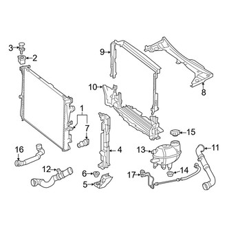 Mercedes-Benz OE - Cooling - Radiator & Components (Sedan)