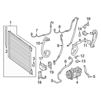 Mercedes-Benz OE - Air Conditioner & Heater - Condenser, Compressor & Lines (Sedan)
