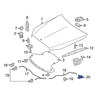 Mercedes-Benz OE - Front Hood Release Handle