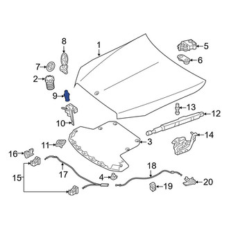 Mercedes-Benz OE - Front Hood Pop Up Spring