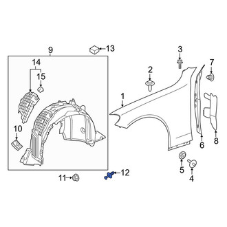 Mercedes-Benz OE - Inner Fender Liner Rivet