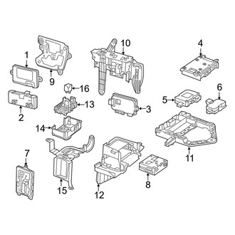 Mercedes-Benz OE - Electrical Components (Components in Trunk), (Sedan)