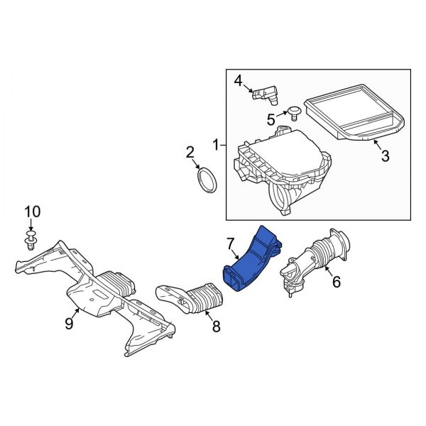 Engine Air Intake Hose