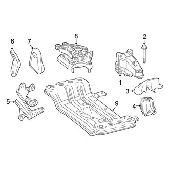 Mercedes-Benz OE - Engine & Transmission Mounting (Sedan)