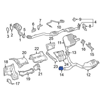 Mercedes-Benz OE - Exhaust Muffler Clamp