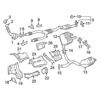 Mercedes-Benz OE - Exhaust System - Exhaust Components (Sedan)