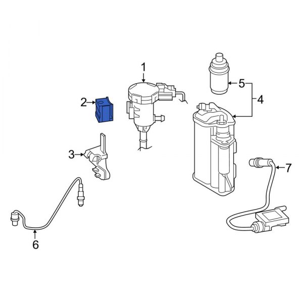 Vapor Canister Purge Solenoid Bracket