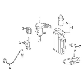 Mercedes-Benz OE - Emission System - Emission Components (Sedan)