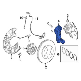 Mercedes-Benz OE - Rear Right Disc Brake Caliper Bracket