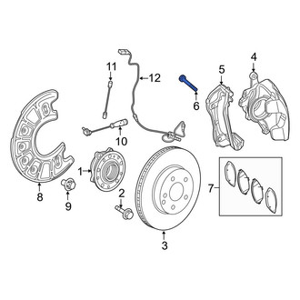Mercedes-Benz OE - Disc Brake Caliper Anchor Plate Bolt