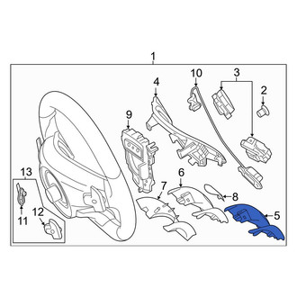 Mercedes-Benz OE - Lower Inner Steering Wheel Trim