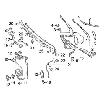 Mercedes-Benz OE - Windshield - Wiper & Washer Components (Sedan)