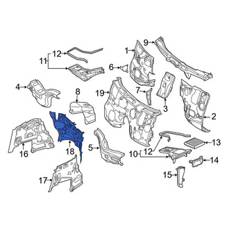 Mercedes-Benz OE - Center Cowl Insulator