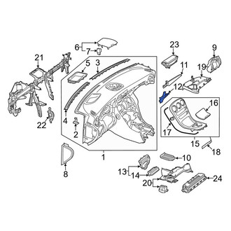 Mercedes-Benz OE - Center Left Instrument Panel Molding