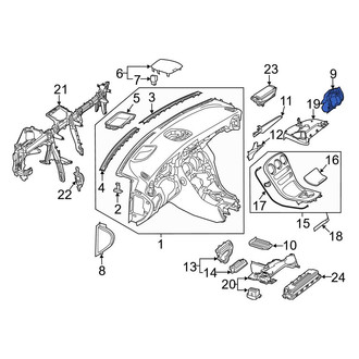 Mercedes-Benz OE - Front Steering Column Cover