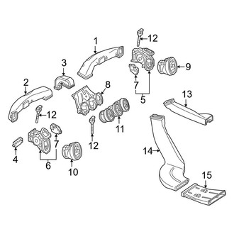 Mercedes-Benz OE - Instrument Panel - Ducts (Sedan)
