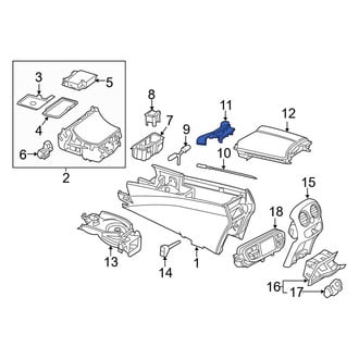 Mercedes-Benz OE - Front Console Trim Panel