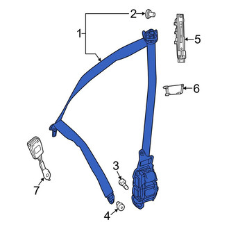 Mercedes-Benz OE - Front Right Seat Belt Lap and Shoulder Belt