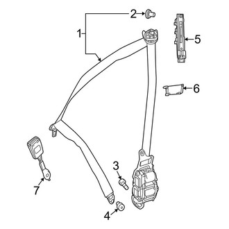 Mercedes-Benz OE - Restraint Systems - Front Seat Belts (Sedan)