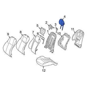 Mercedes-Benz OE - Front Right Headrest