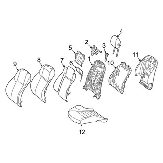 Mercedes-Benz OE - Seats & Tracks - Passenger Seat Components (Standard Seat), (Sedan)