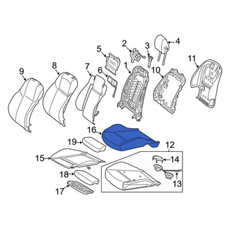 Mercedes-Benz OE - Front Left Seat Cover