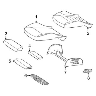 Mercedes-Benz OE - Seats & Tracks - Driver Seat Components (AMG Performance Seat, Seat Cushion), (Sedan)