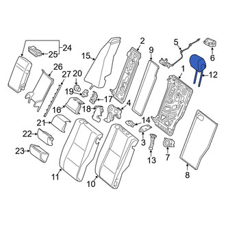 Mercedes-Benz OE - Rear Center Headrest