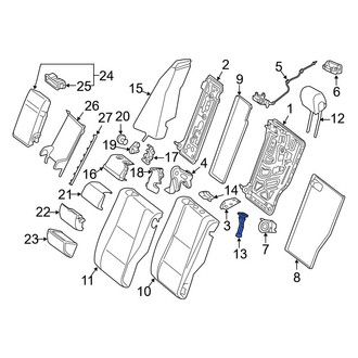 Mercedes-Benz OE - Rear Left Seat Belt Trim Bezel