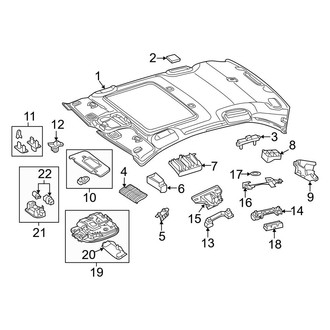 Mercedes-Benz OE - Roof - Interior Trim (W/O Sunroof/Panoramic Roof), (Sedan)