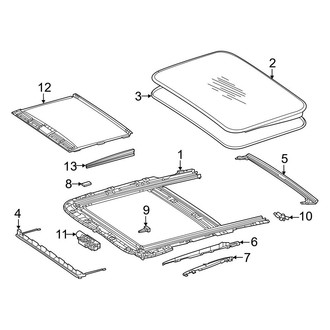 Mercedes-Benz OE - Roof - Sunroof (With Sunroof), (Sedan)