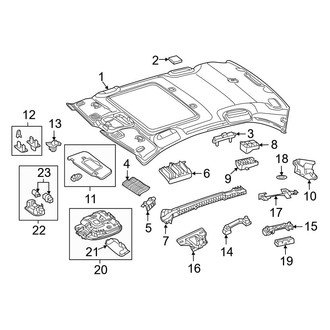 Mercedes-Benz OE - Roof - Interior Trim (With Sunroof), (Sedan)