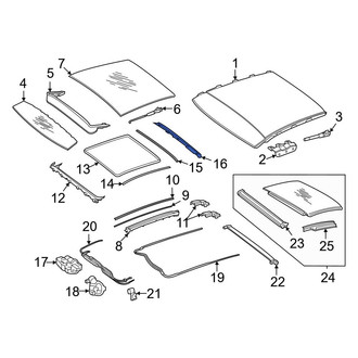 Mercedes-Benz OE - Rear Roof Opening Trim