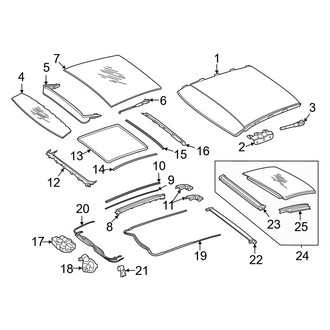 Mercedes-Benz OE - Roof - Sunroof (With Panoramic Roof), (Sedan)