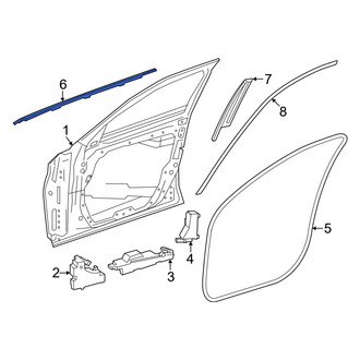 Mercedes-Benz OE - Front Left Door Belt Molding