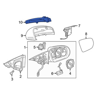 Mercedes-Benz OE - Front Center Right Turn Signal Light Lens