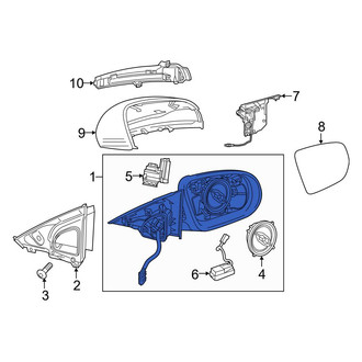 Mercedes-Benz OE - Front Left Door Mirror