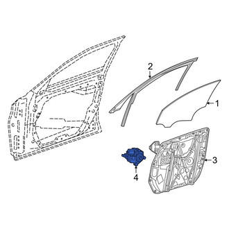 Mercedes-Benz OE - Front Left Window Motor
