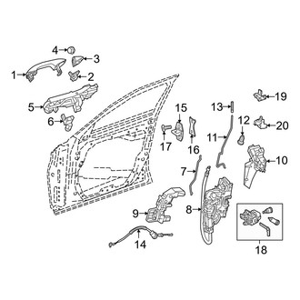 Mercedes-Benz OE - Front Door - Lock & Hardware (Sedan)