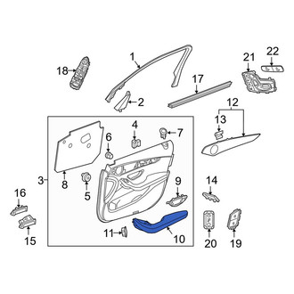 Mercedes-Benz OE - Front Right Door Armrest