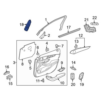 Mercedes-Benz OE - Front Right Door Window Switch