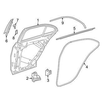 Mercedes-Benz OE - Rear Door - Door & Components (Sedan)
