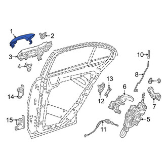 Mercedes-Benz OE - Rear Left Outer Exterior Door Handle