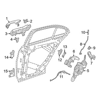 Mercedes-Benz OE - Rear Door - Lock & Hardware (Sedan)