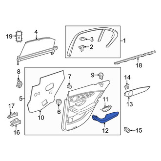Mercedes-Benz OE - Front Right Door Armrest